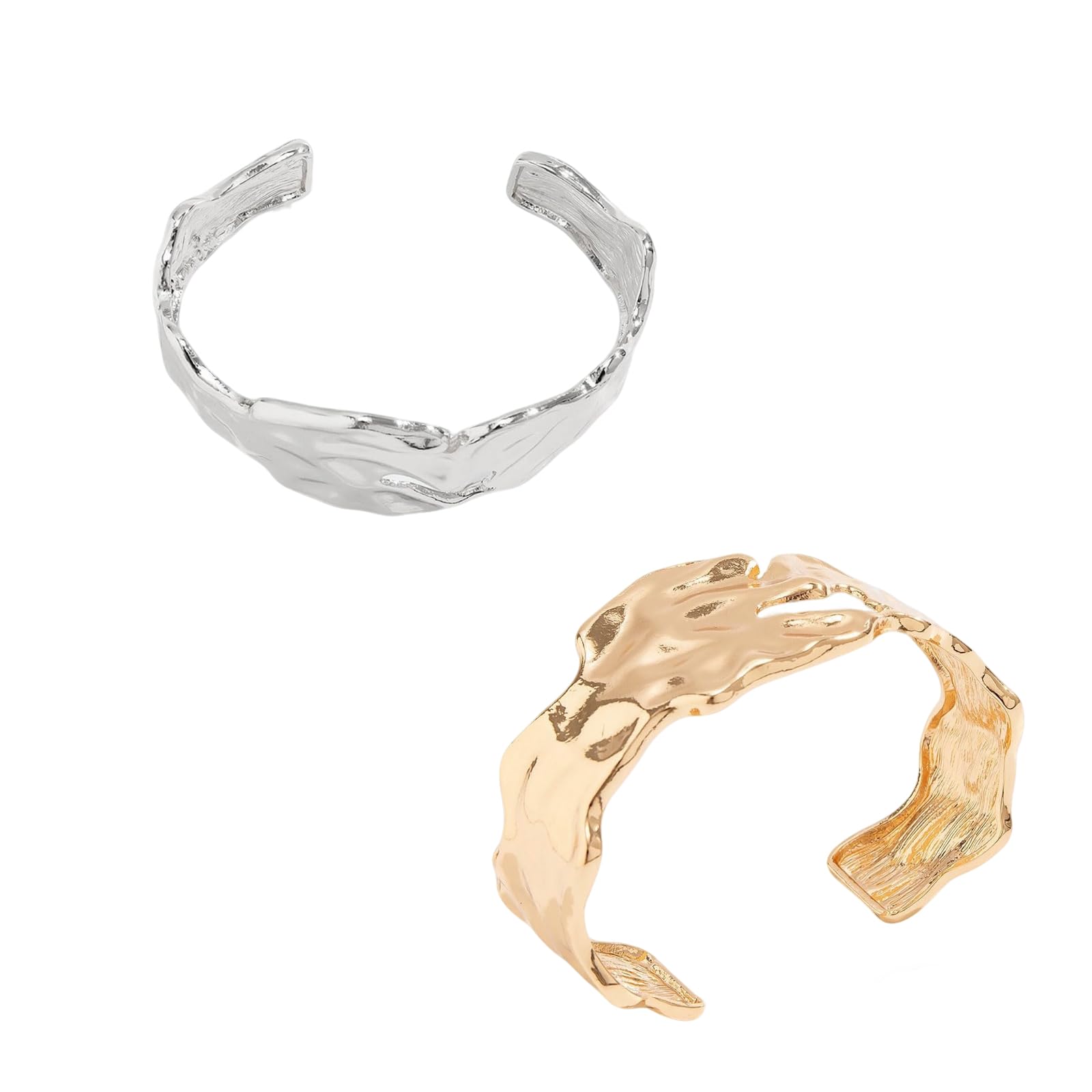 Choosing the Right Metal Big Open Chunky Silvery Gold Cuff Bracelets